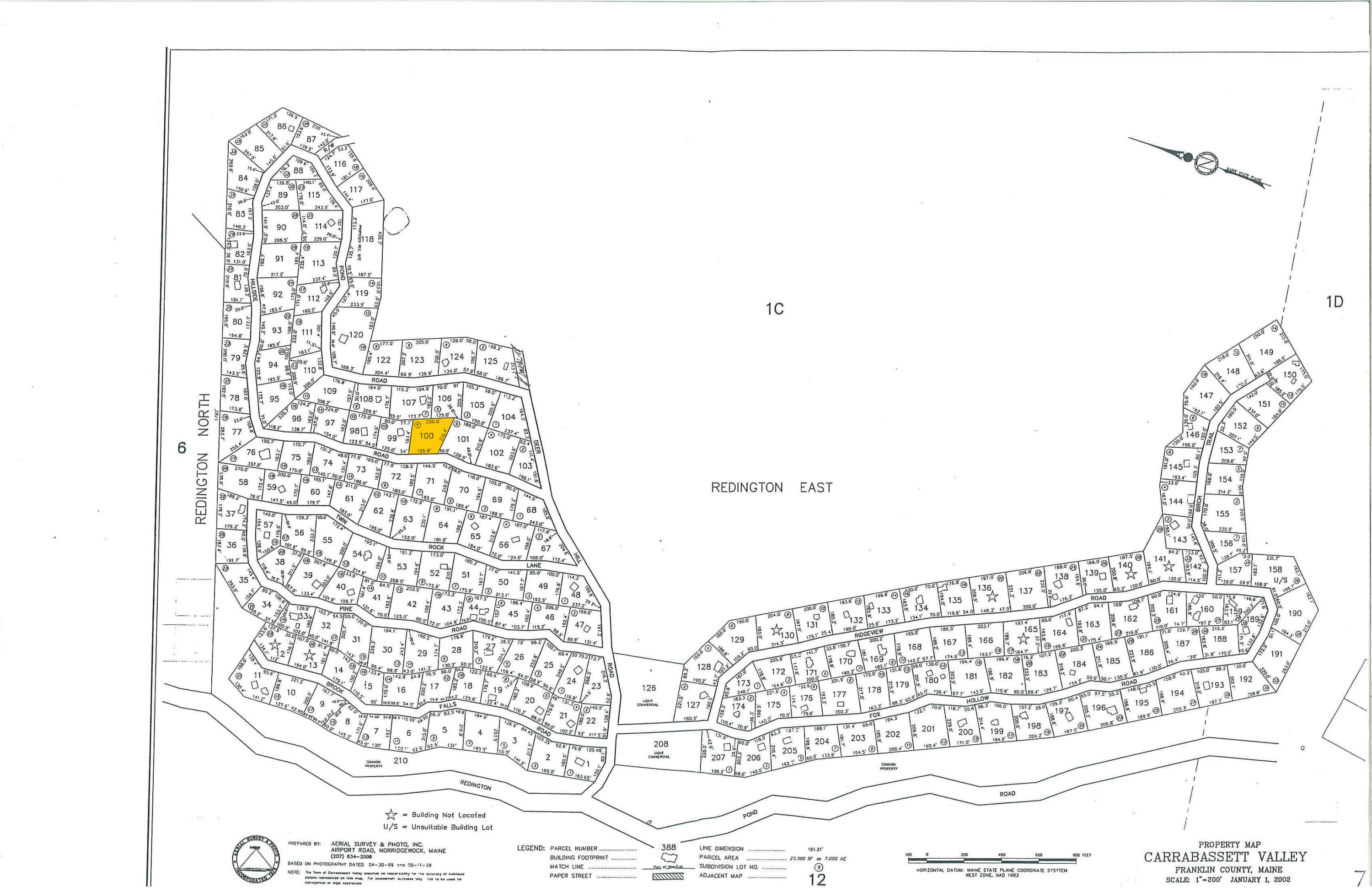 2008 Hillside Road Carrabassett Valley, ME 04947 - Photo 2 of 4 Redington Map