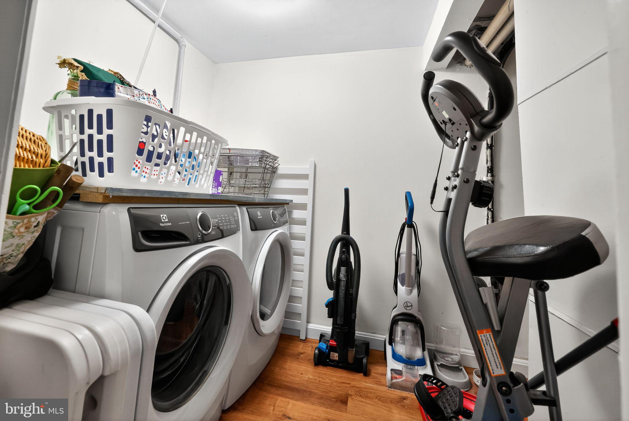 33 Beach Avenue Pennsville, NJ 08070 - Photo 16 of 32 a view of a kitchen with washer and dryer