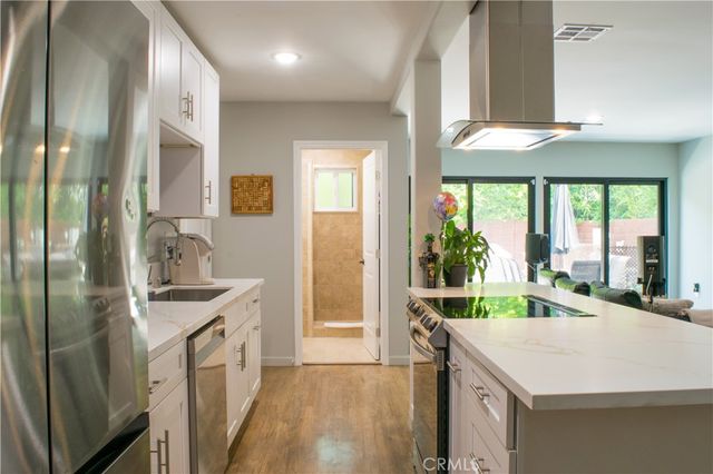 a house view with a garden space
