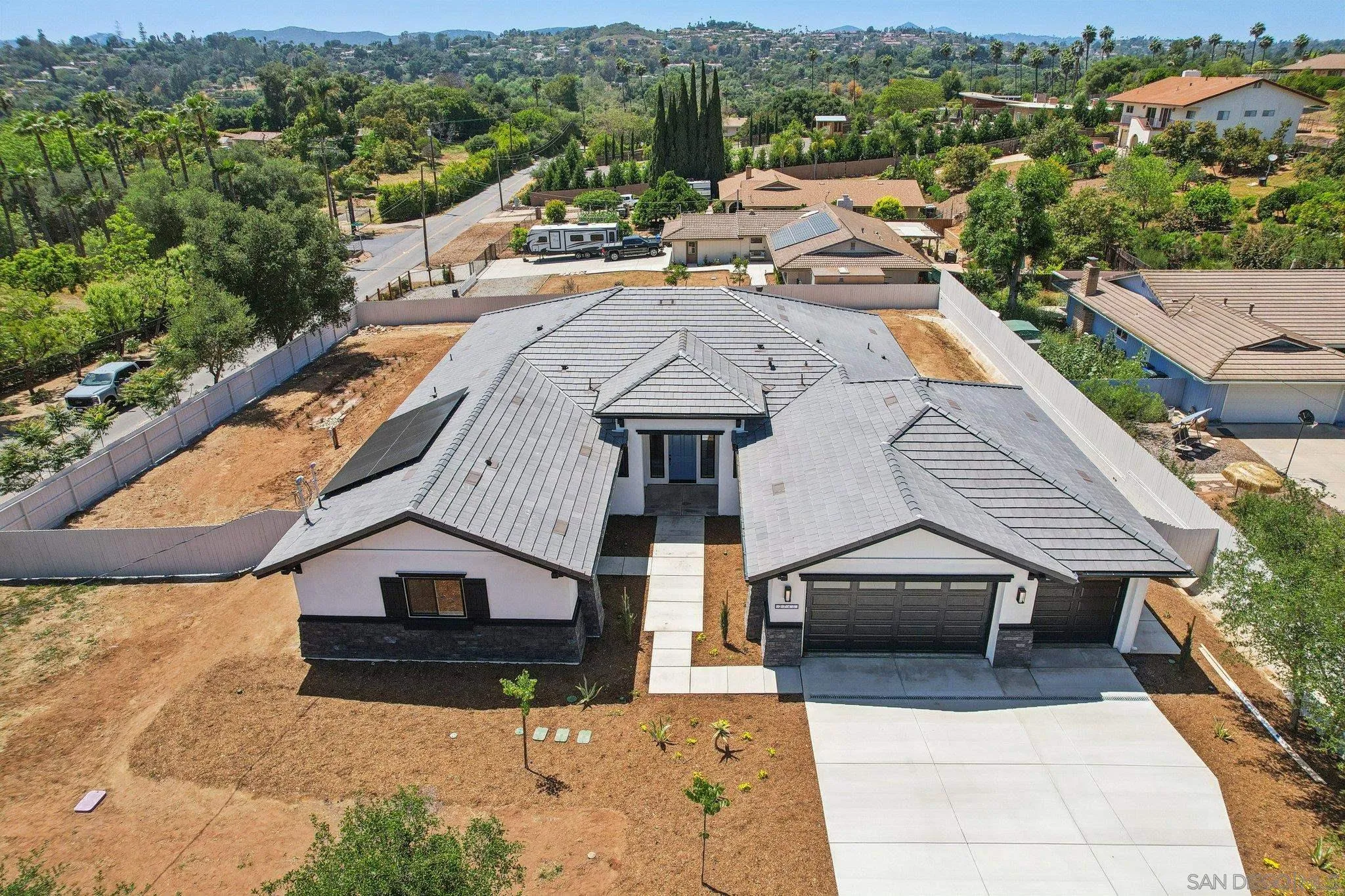 2745 Alexander Drive Escondido, CA 92029 - Photo 3 of 39 an aerial view of a house with a swimming pool