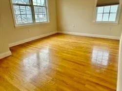a view of an ocean and empty room