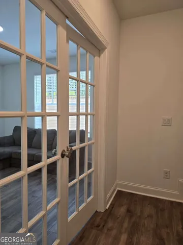 a view of a livingroom with a couch