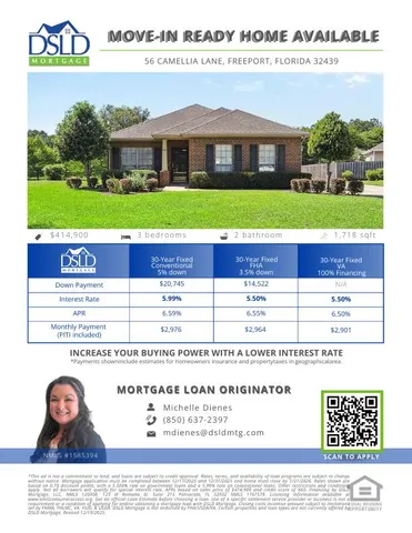 $414,900 | 56 Camellia Lane, Freeport, FL 32439