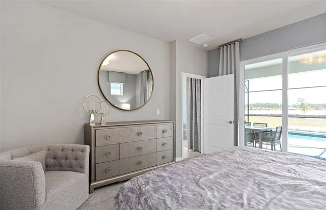 a bathroom with a double vanity sink mirror and shower