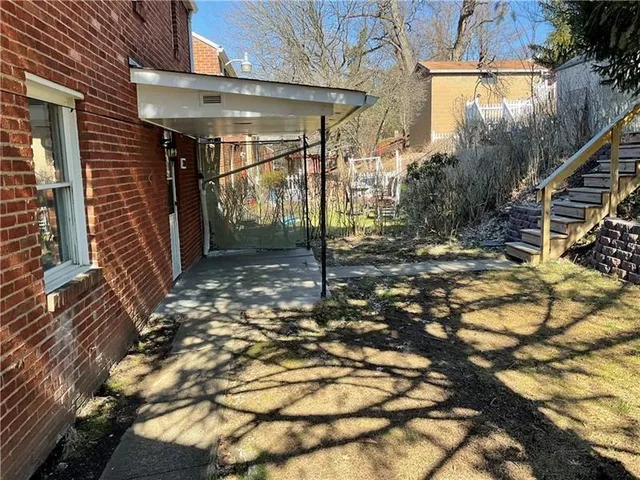 a view of door front of house