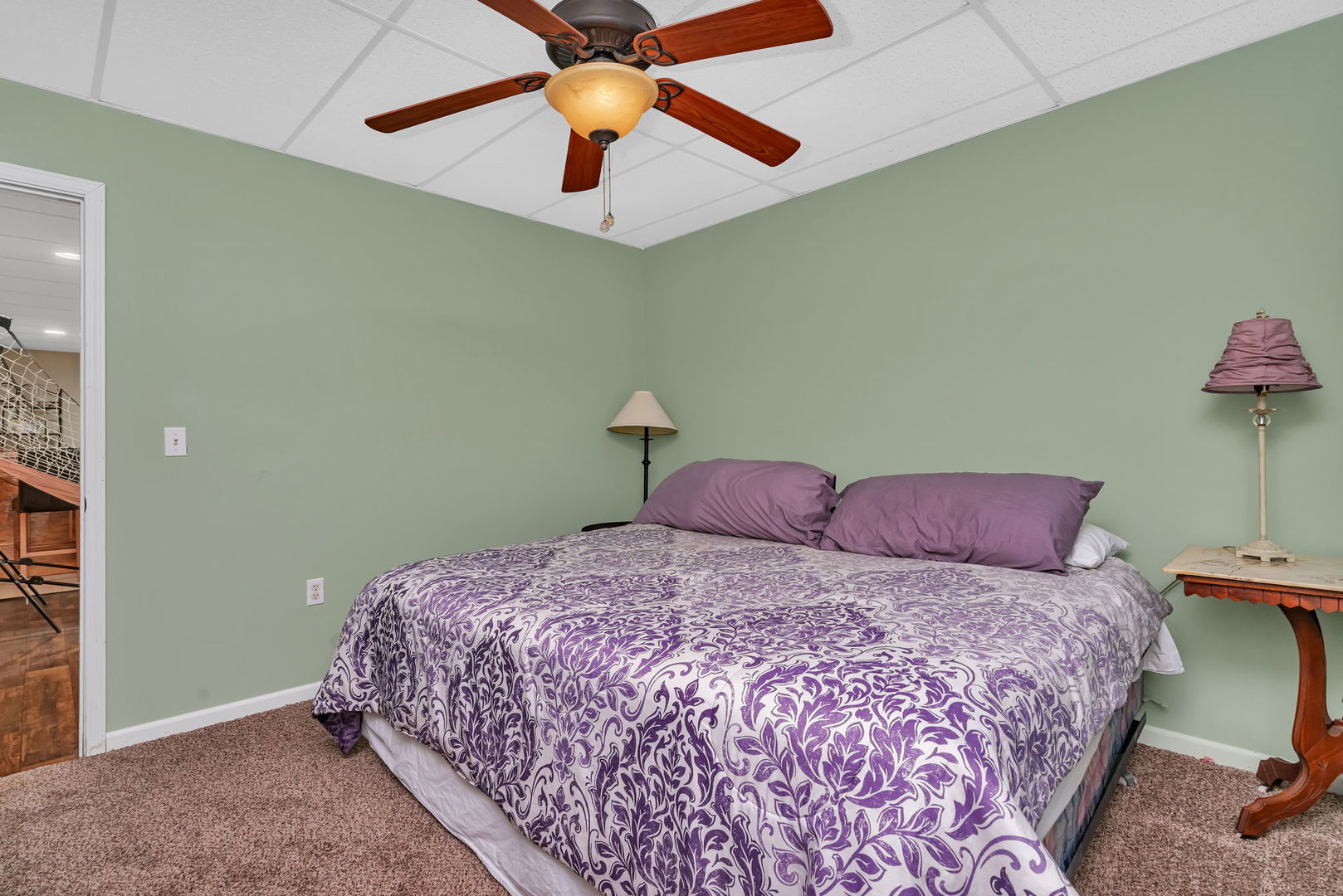 2624 East 21st Road Marseilles, IL 61341 - Photo 39 of 74 a bedroom with a bed and a ceiling fan