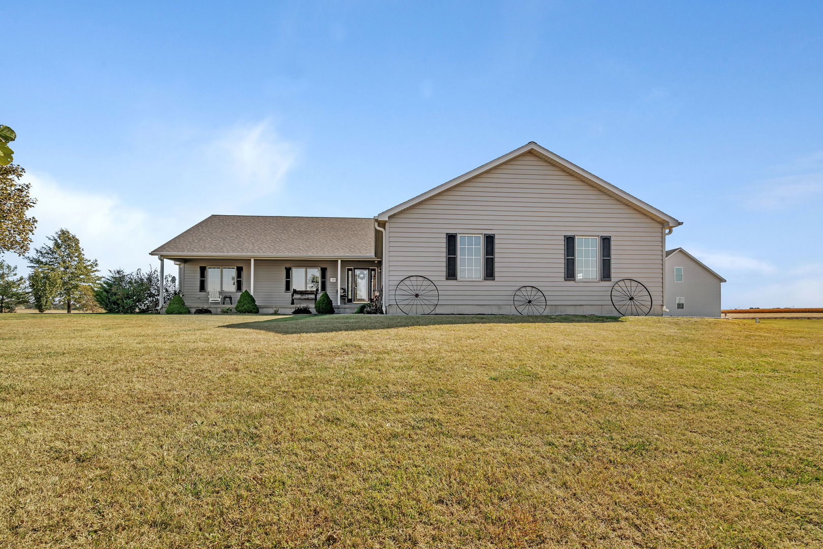 2624 East 21st Road Marseilles, IL 61341 - Photo 64 of 74 a front view of house with yard and trees in the background