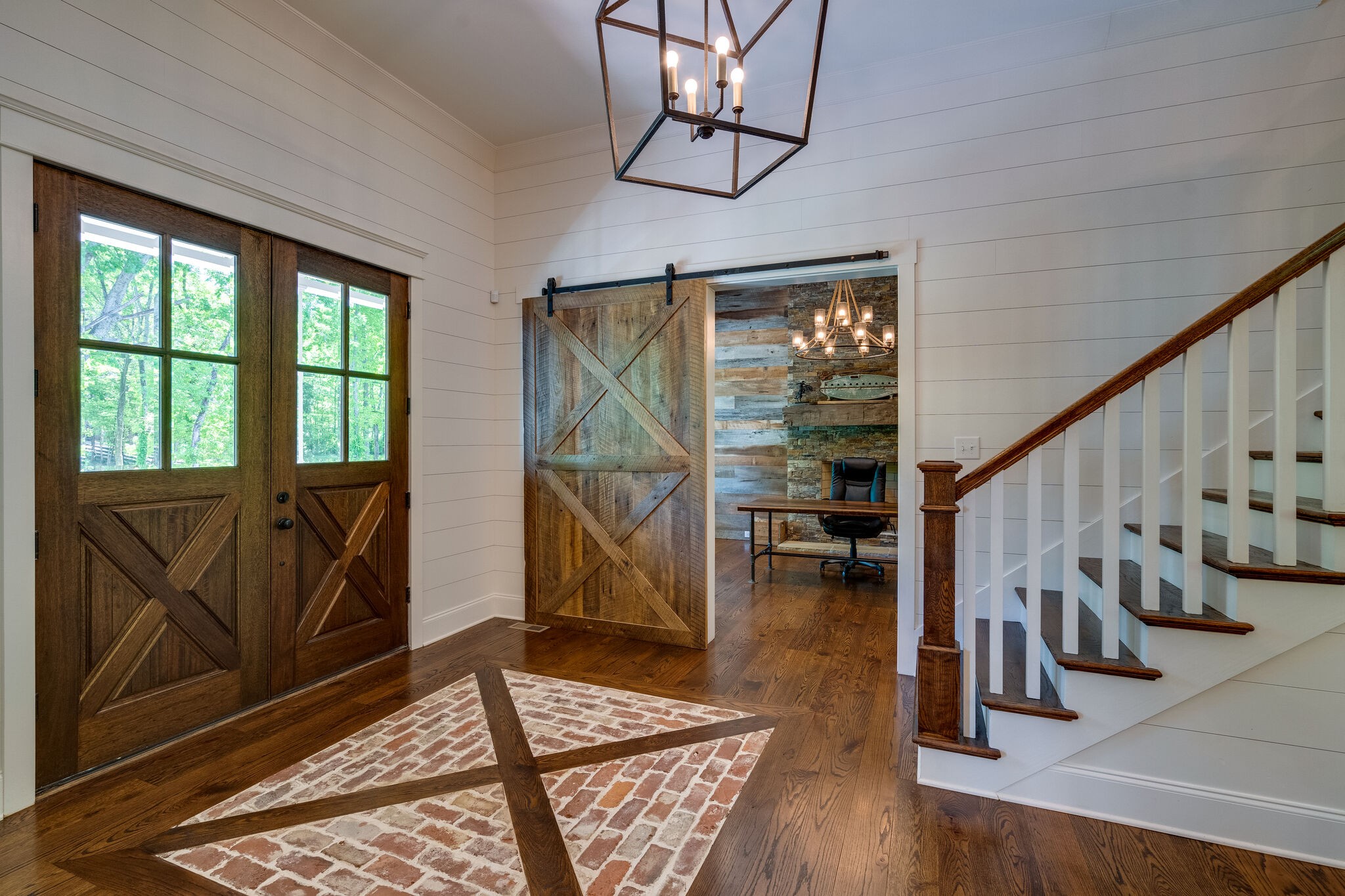 1453 Sneed Road West Franklin, TN 37069 - Photo 12 of 50 a view of entryway and hall with wooden floor