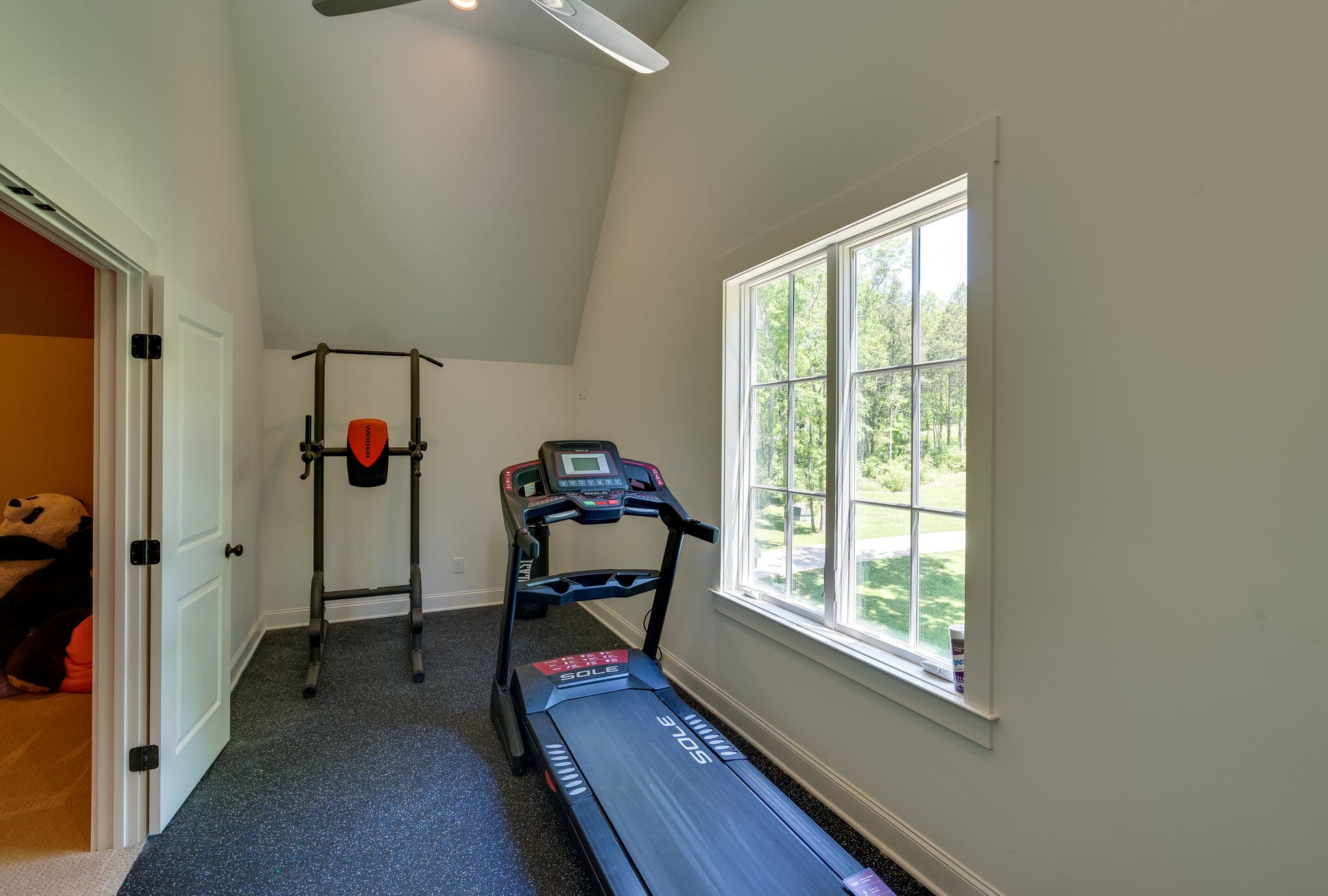 1453 Sneed Road West Franklin, TN 37069 - Photo 43 of 50 a view of a room with gym equipment and a large window