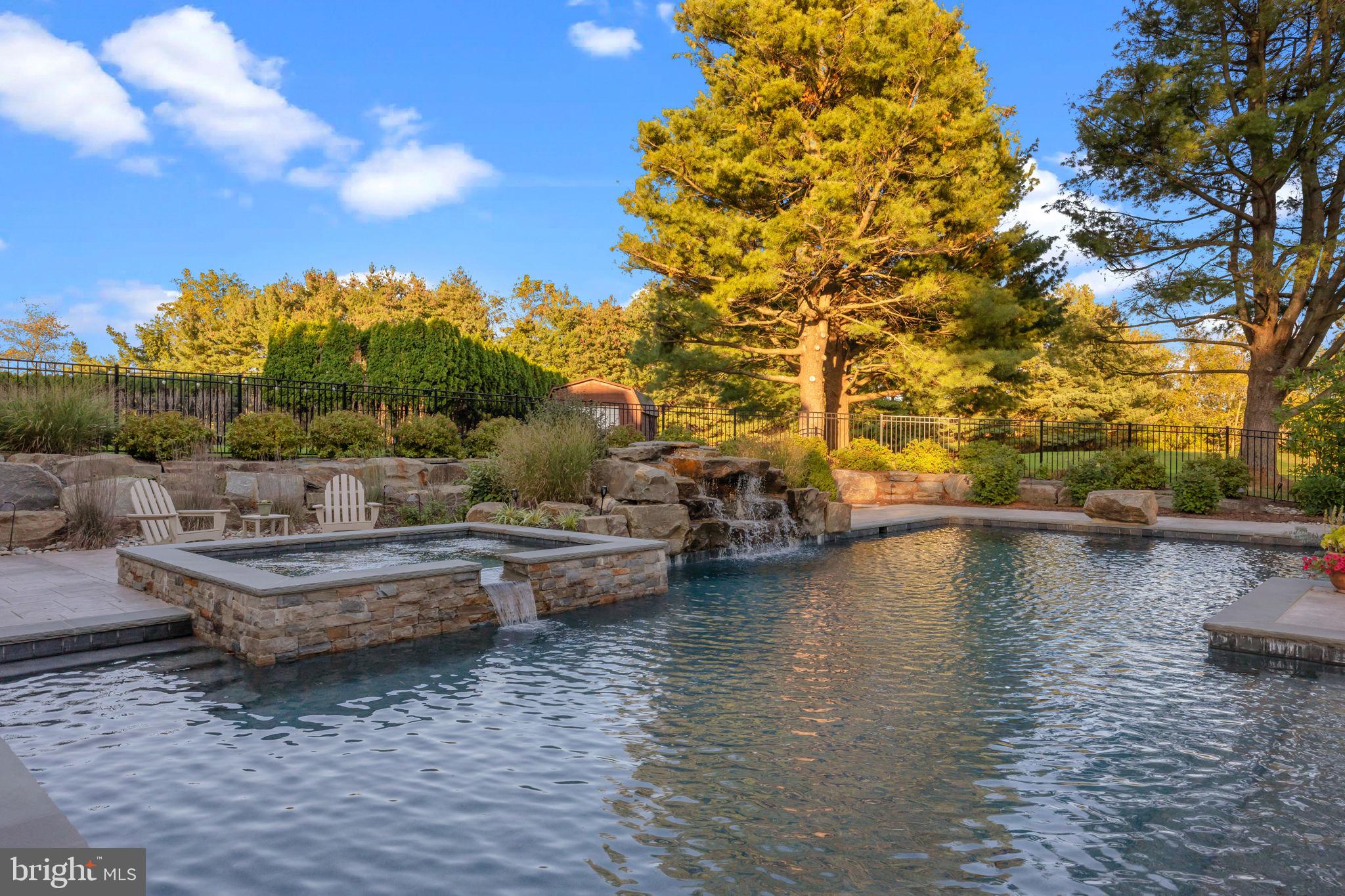 7 Woodland Road Newtown, PA 18940 - Photo 15 of 137 Custom spa with waterfall