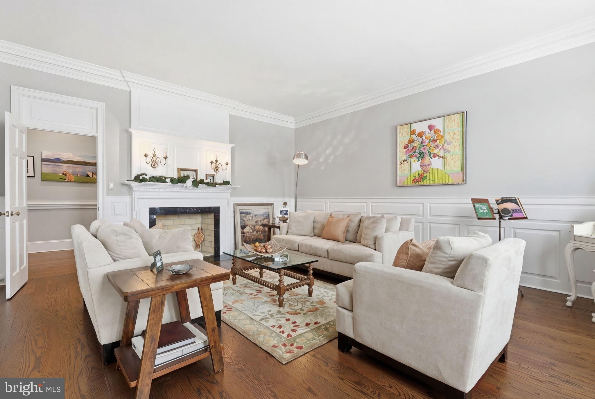7 Woodland Road Newtown, PA 18940 - Photo 25 of 137 Formal living room with fireplace