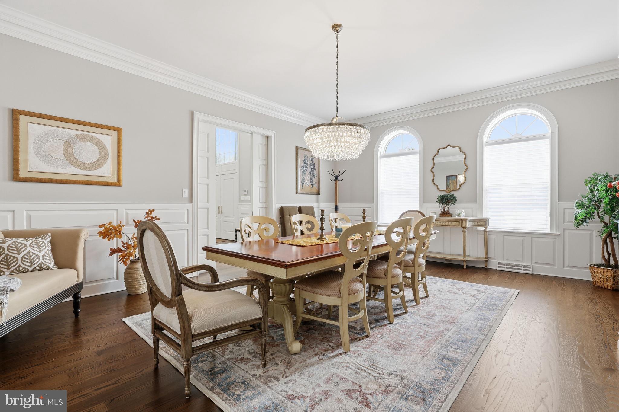 7 Woodland Road Newtown, PA 18940 - Photo 44 of 137 a view of a dining room with furniture and wooden floor