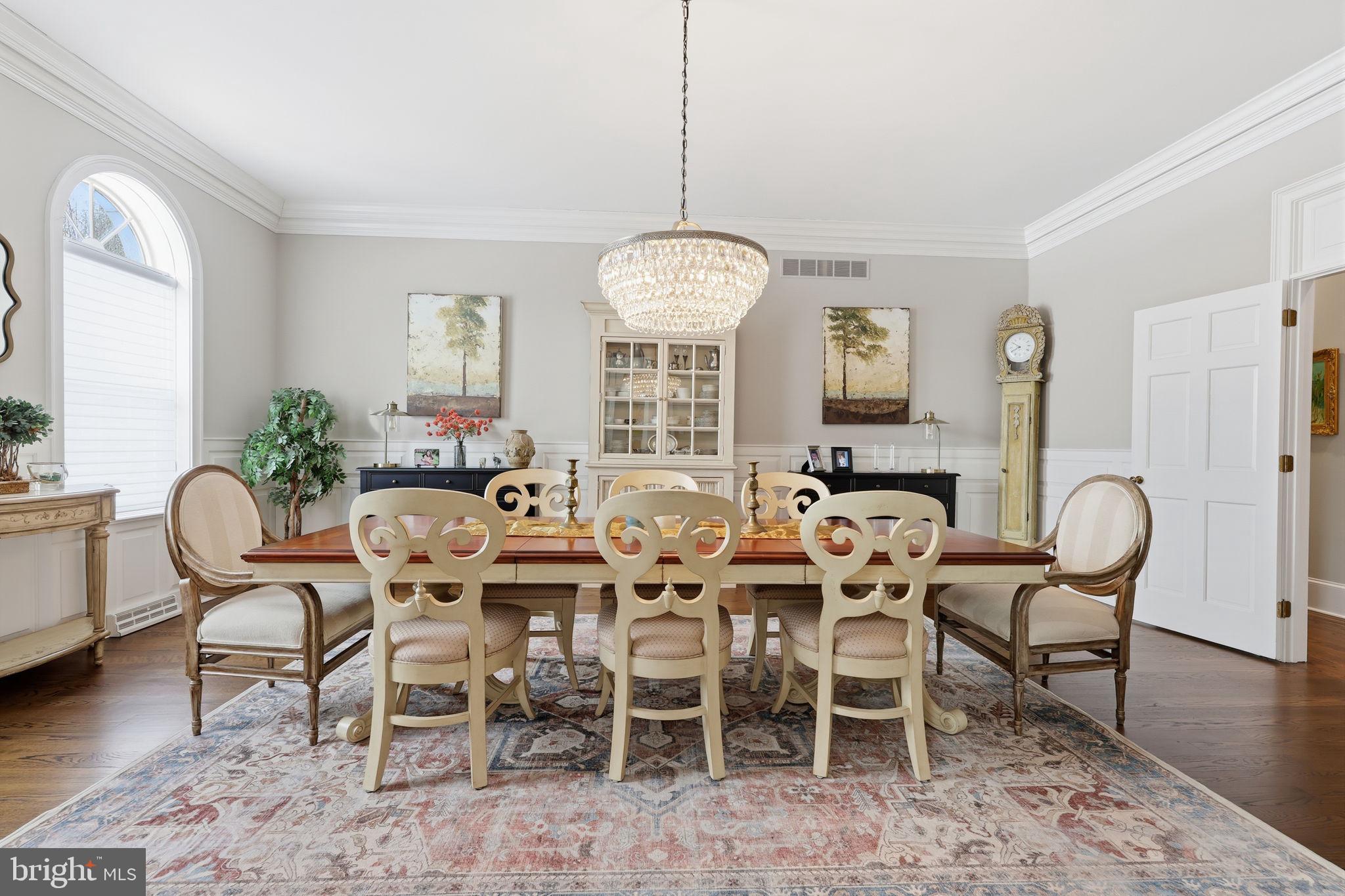 7 Woodland Road Newtown, PA 18940 - Photo 45 of 137 a view of a dining room with furniture window and wooden floor