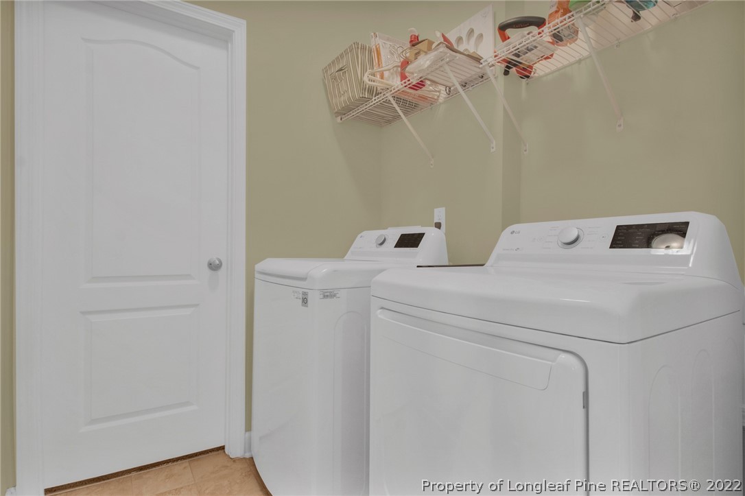 809 Montrose Road Raeford, NC 28376 - Photo 17 of 33 a utility room with dryer and washer
