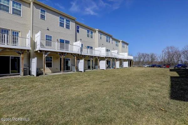 a view of outdoor space with trampoline