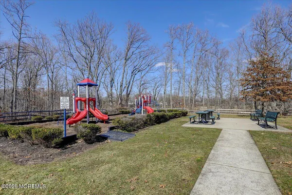 a view of outdoor space with seating
