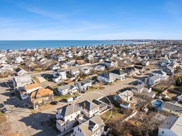 an aerial view of a city