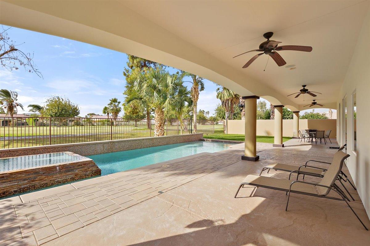 82553 Doolittle Drive Indio, CA 92201 - Photo 35 of 47 a view of a porch and garden