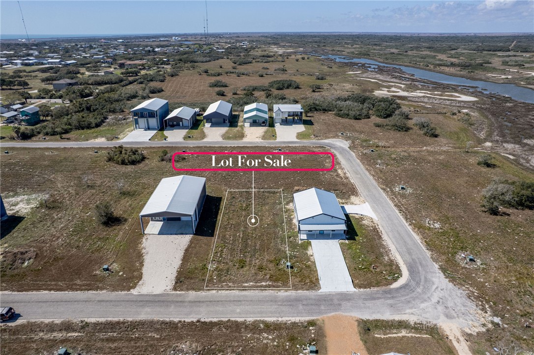 Lot 33 Carrie Port O'Connor, TX 77982 - Photo 2 of 10 Aerial View of Lot 33 with approximate property li