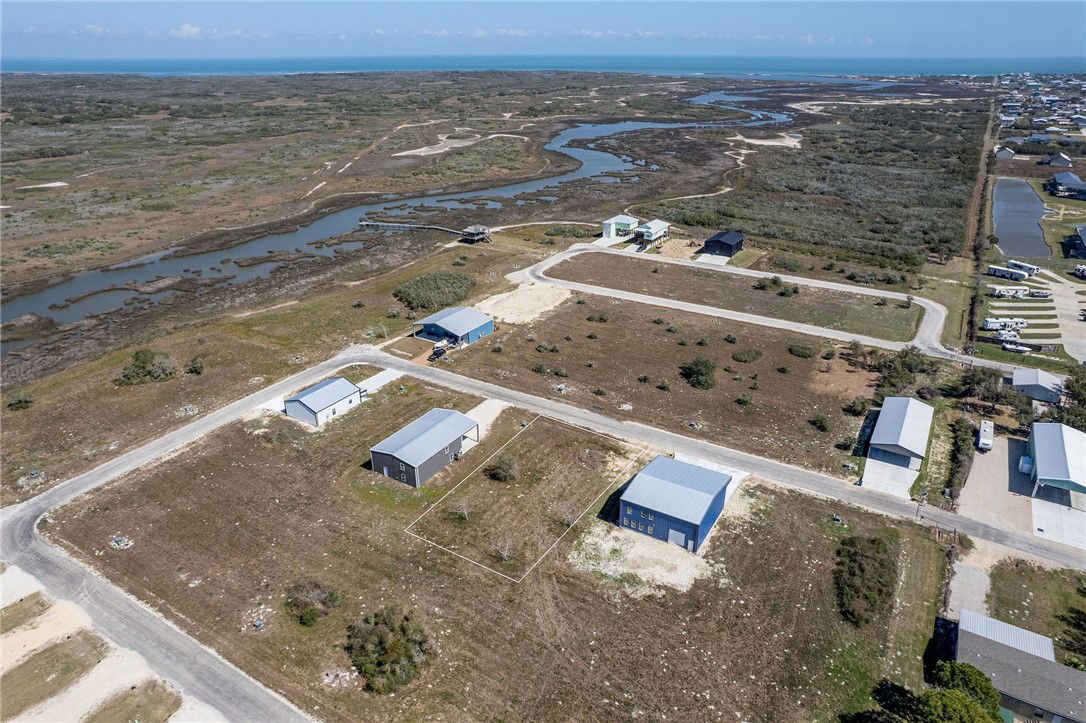 Lot 33 Carrie Port O'Connor, TX 77982 - Photo 8 of 10 Aerial View of Lot 33 with approximate property li