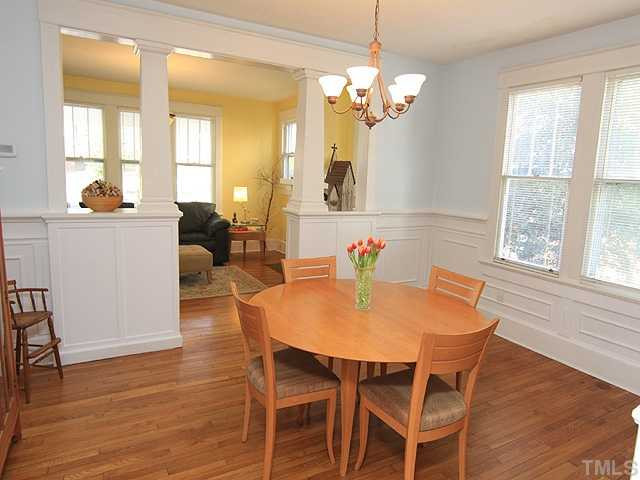 706 North East Street Raleigh, NC 27604 - Photo 4 of 14 Enjoy entertaining in your spacious dining room. High ceilings and open plan of first floor provide open feel and fantastic flow for parties. Dining Room