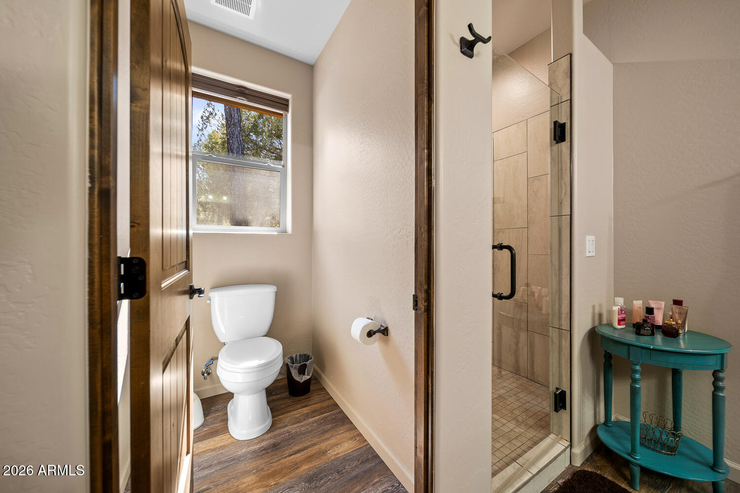 3160 North Eagle Landing Road Show Low, AZ 85901 - Photo 24 of 37 a bathroom with a toilet and a shower