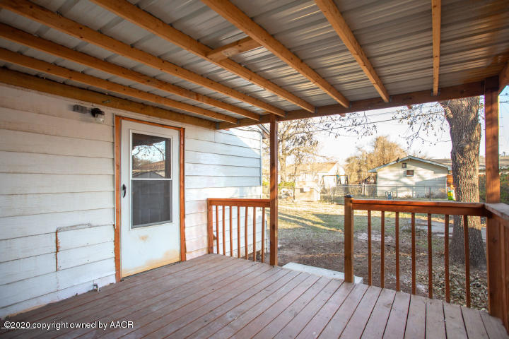 510 Southwest 45th Avenue Amarillo, TX 79110 - Photo 6 of 7 a view of a porch with wooden floor