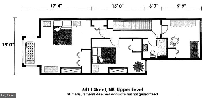 641 I Street Northeast Washington, DC 20002 - Photo 65 of 66 Upper Level floor plan