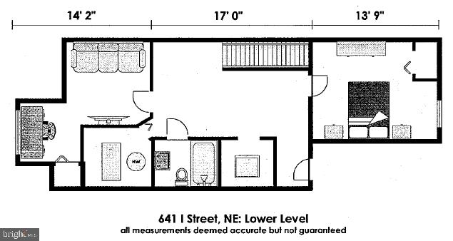 641 I Street Northeast Washington, DC 20002 - Photo 66 of 66 Lower Level floor plan