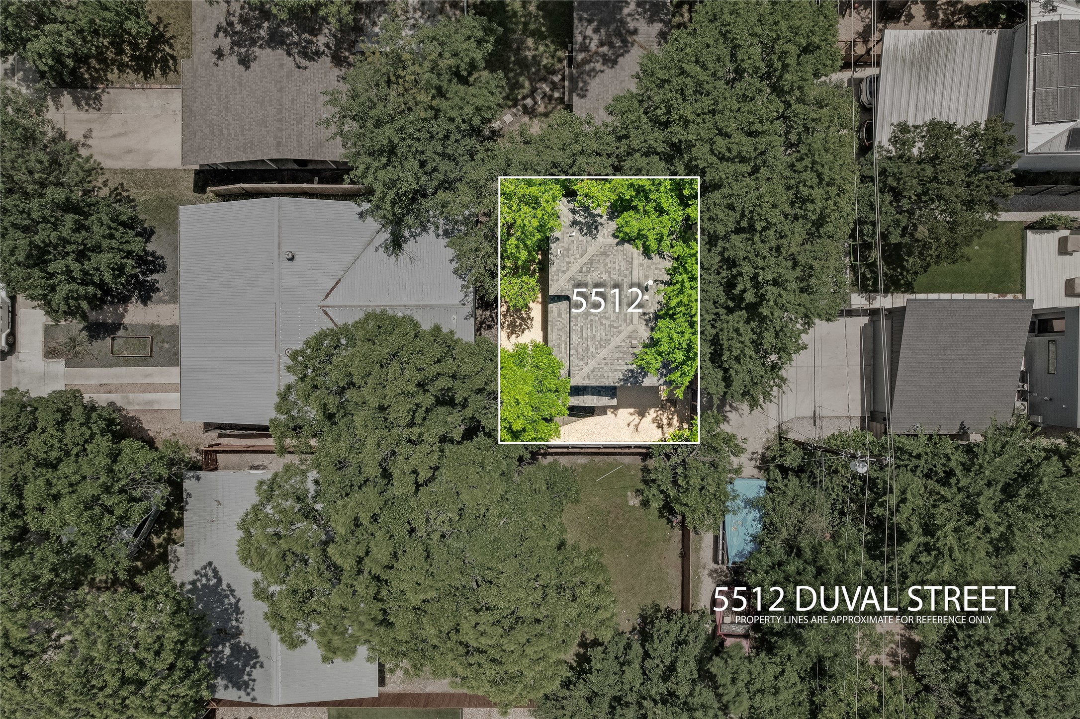 5512 Duval Street, Unit 2 Austin, TX 78751 - Photo 38 of 39 an aerial view of a house