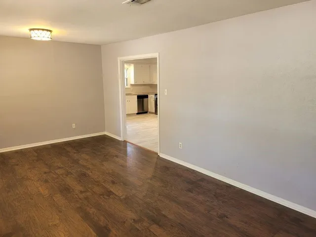 wooden floor in an empty room