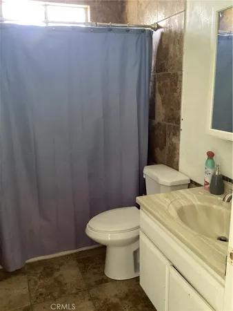 a bathroom with a sink and toilet