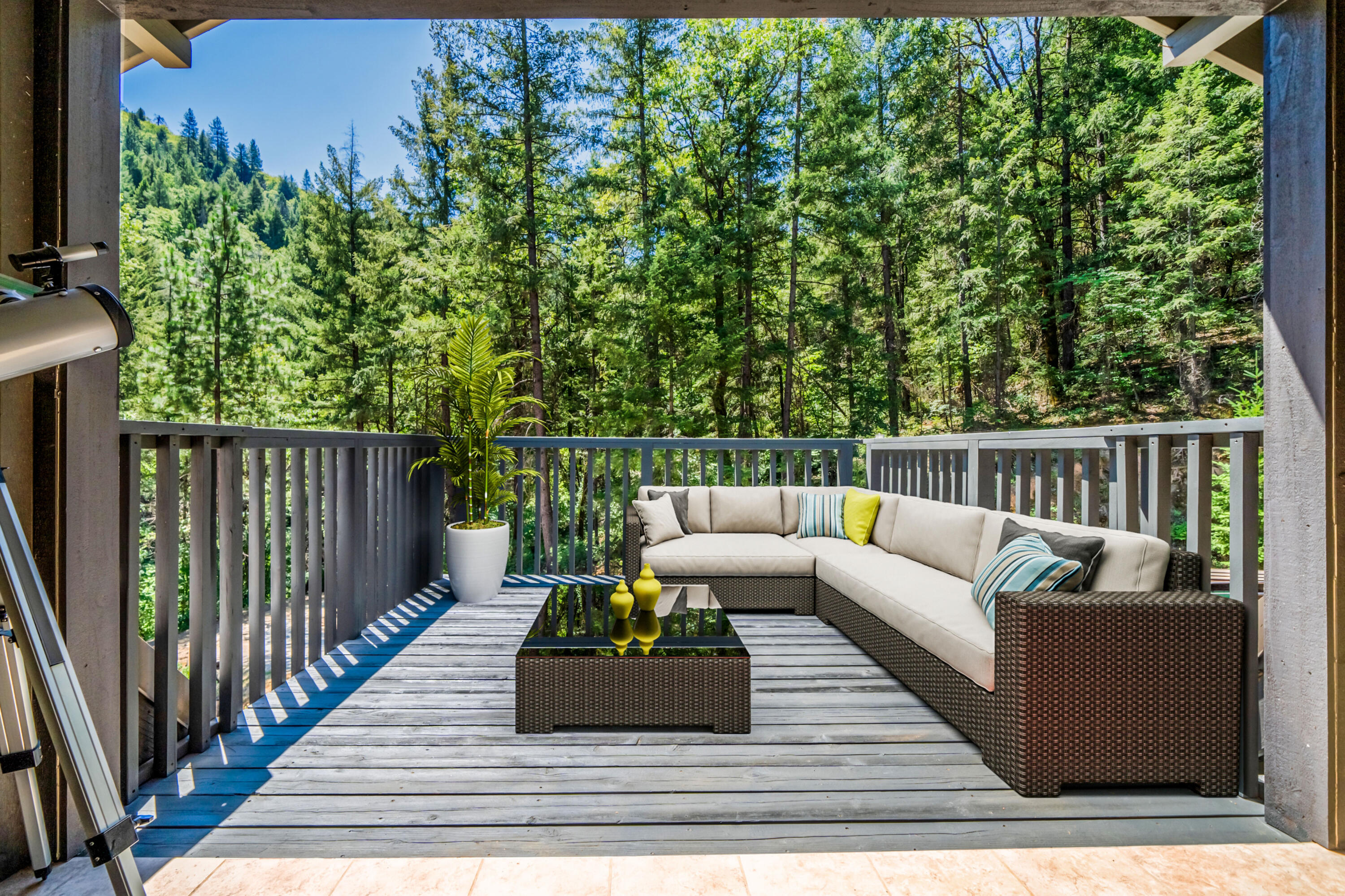 19610 Roaring Brook Way Lakehead, CA 96051 - Photo 34 of 58 a view of a couches on the roof deck