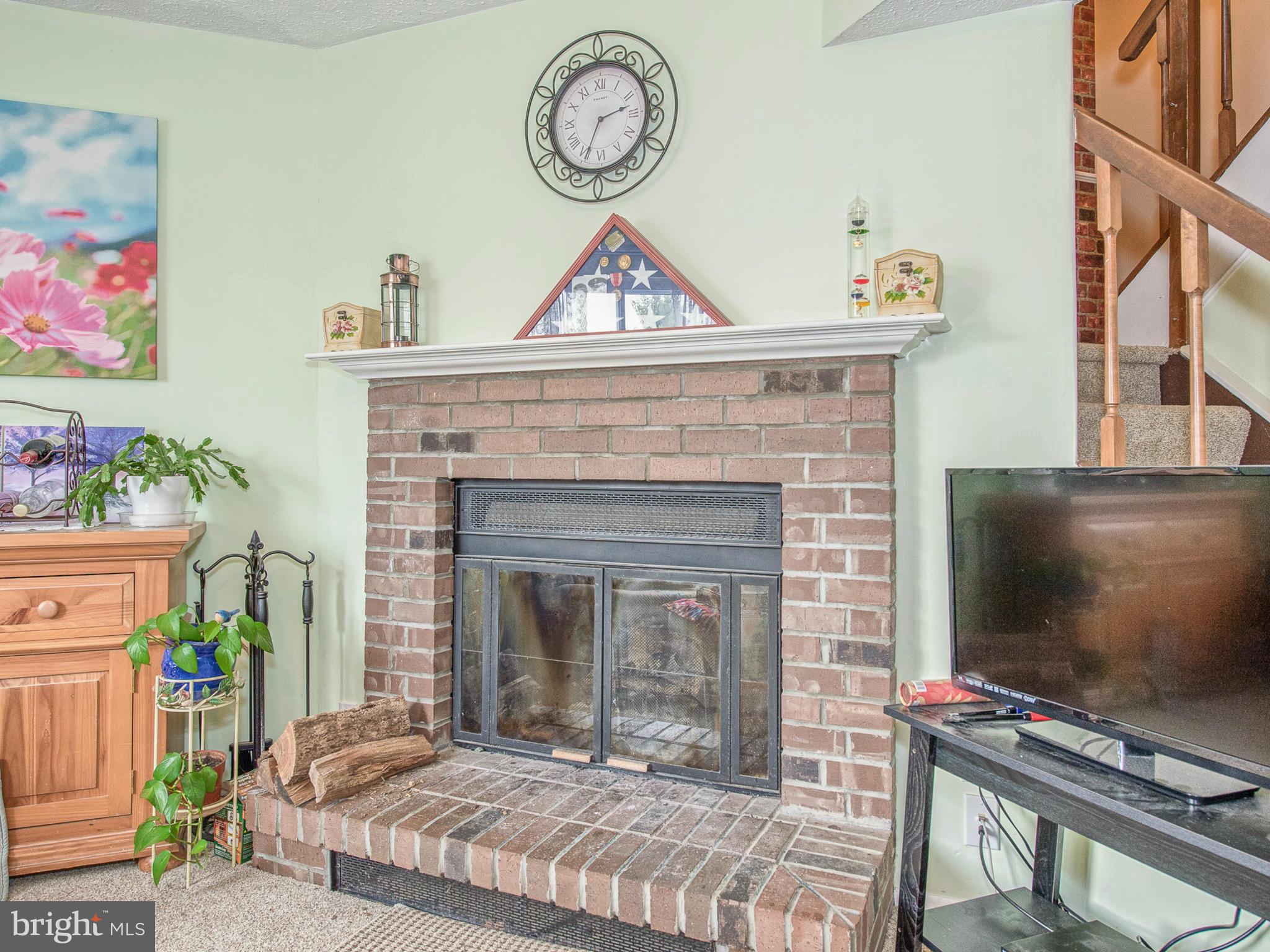 1750 Springfield Lane Frederick, MD 21702 - Photo 17 of 27 Wood Fireplace in Lower Level