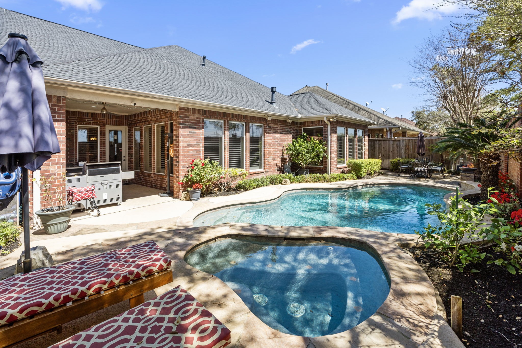 11413 Gallant Ridge Lane Houston, TX 77082 - Photo 45 of 48 a view of a house with swimming pool
