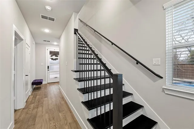 a view of entryway with stairs