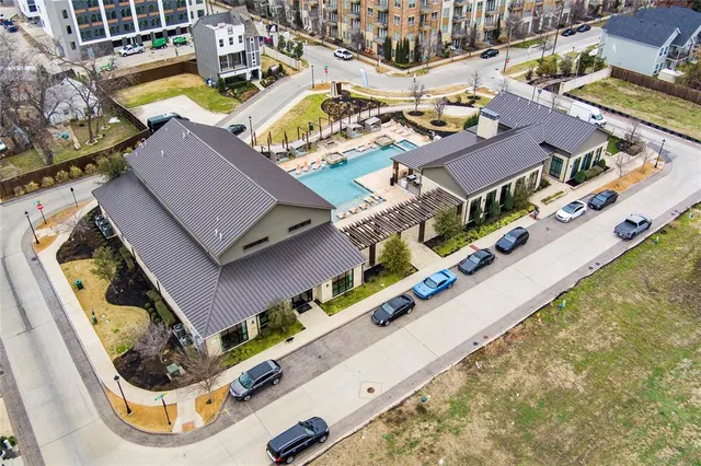 an aerial view of multiple houses