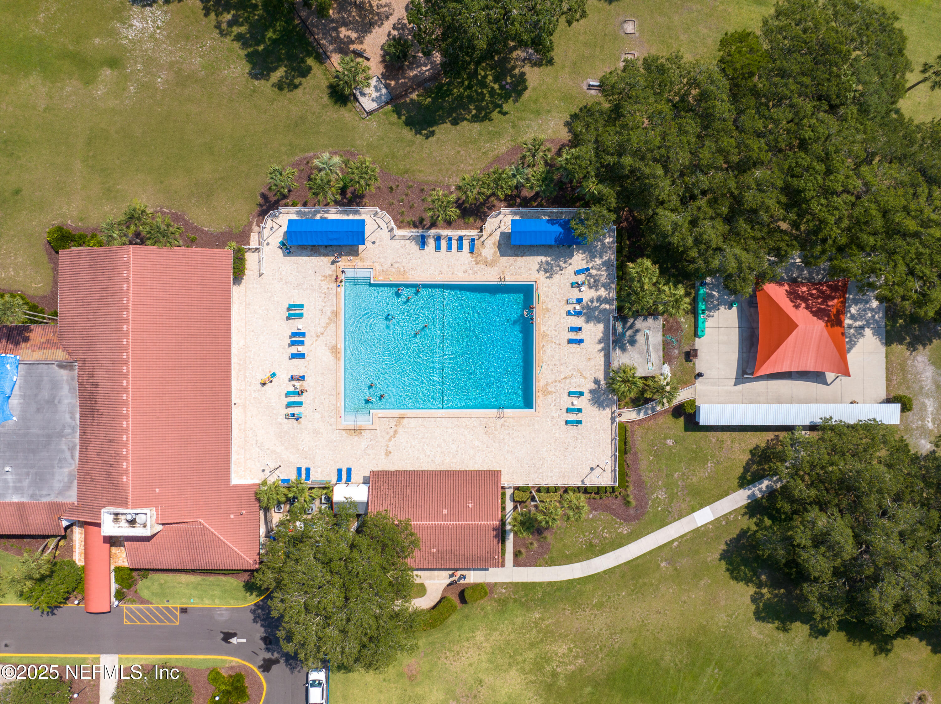237 Marius Court St. Augustine, FL 32086 - Photo 38 of 45 an aerial view of a house with a swimming pool