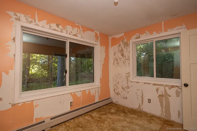 front view of a house with a window