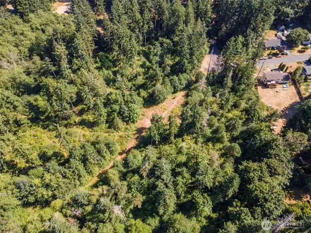 a view of a lake with a mountain in the background