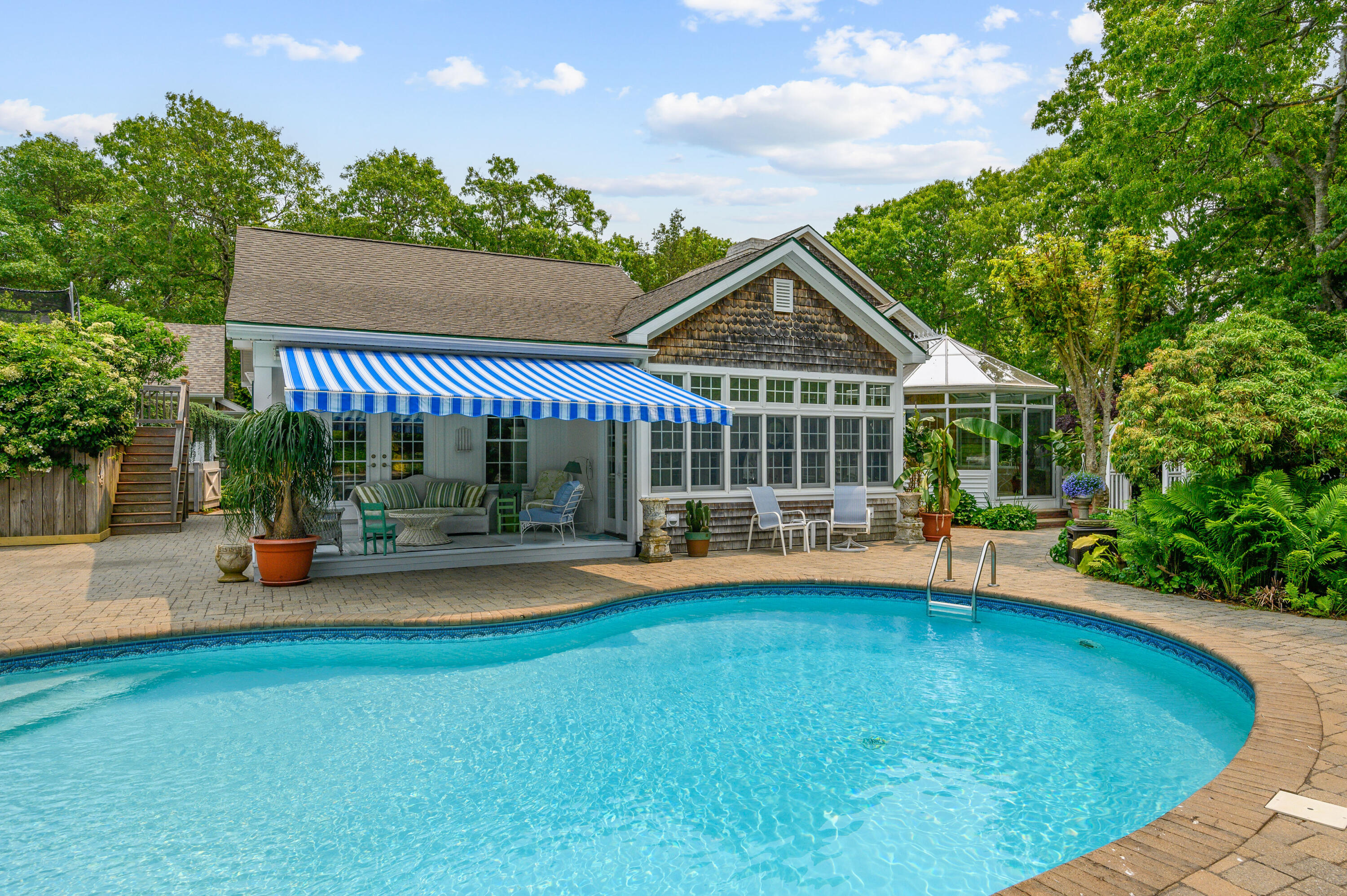 256 Pleasant Bay Road Harwich, MA 02645 - Photo 42 of 71 Pool Area and Covered Porch