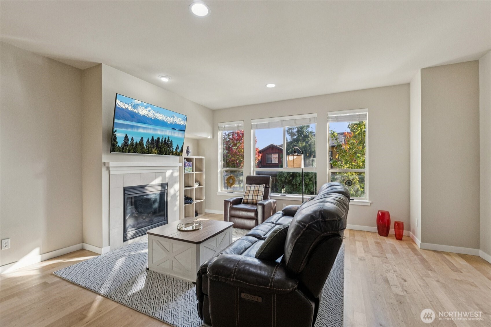 16408 2nd Avenue Southeast Bothell, WA 98012 - Photo 3 of 27 a living room with furniture and a fireplace