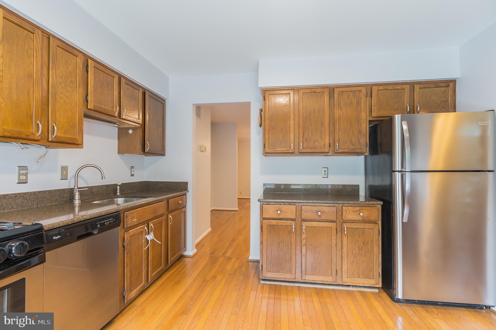 Kitchen with stainless steel appliances!