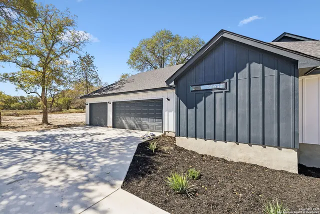 a view of road and trees