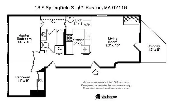 $3,300 | 18 East Springfield Street, Unit 183, Boston, MA 02118