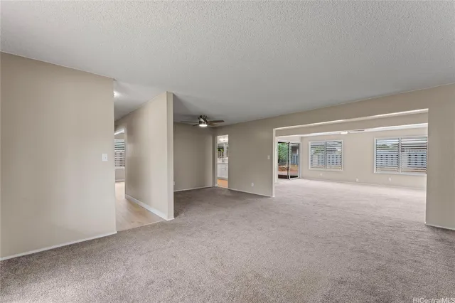 an empty room with a natural light