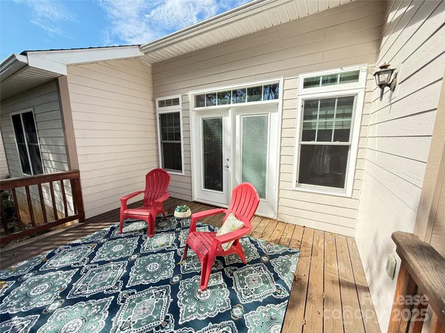 a view of a room with rack on the wall