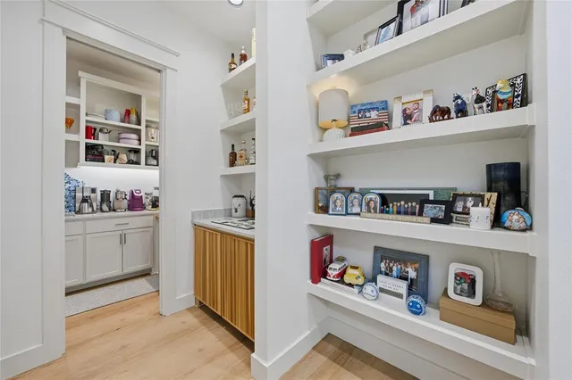 a room with storage and utility