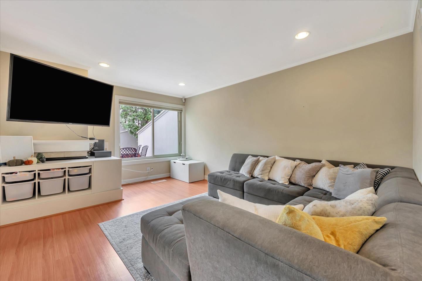 3415 La Selva Street San Mateo, CA 94403 - Photo 3 of 33 a living room with furniture and a flat screen tv