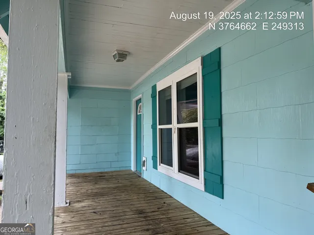 a view of front door